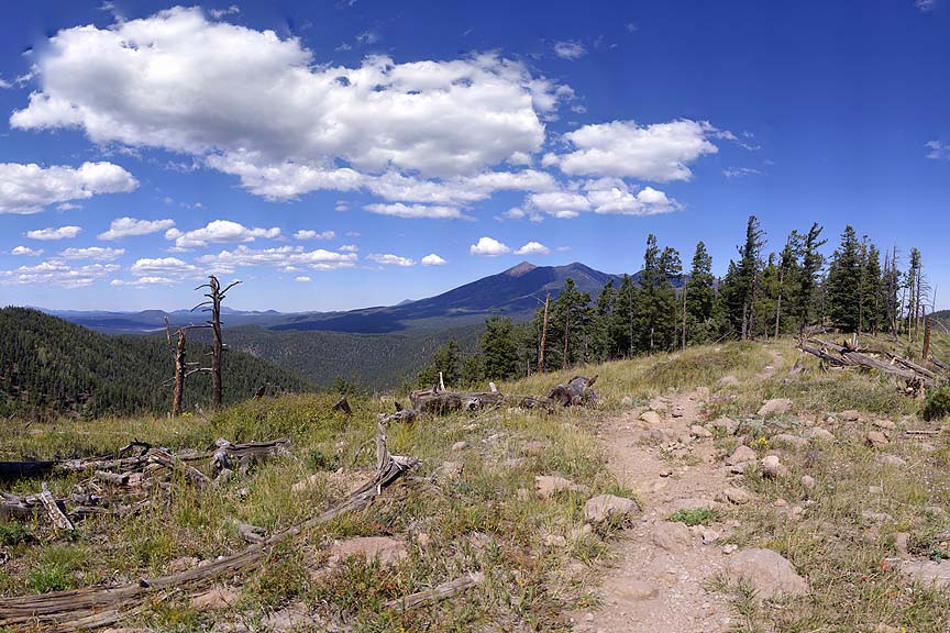 San Francisco Peaks from Eldon Hills, Arizona, September 22, 2011